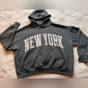 Altar'd State Dark Gray New York Hoodie